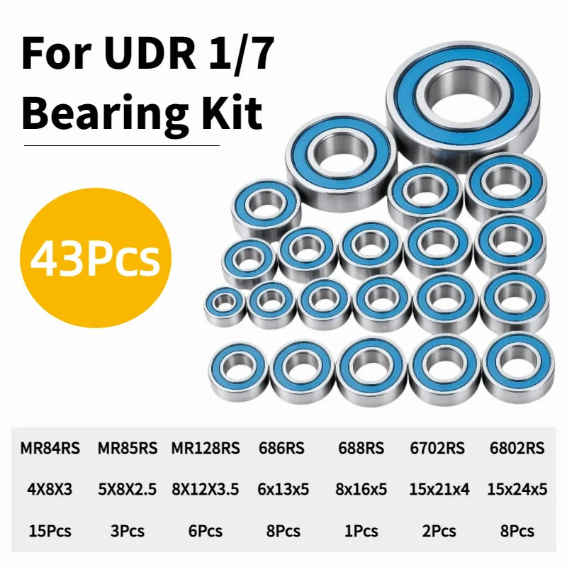 17MM RC Car Bearing Kit for 1/7 Mojave UDR Short Course Truck FS Racing Desert Truck Off-road Remote Control Model