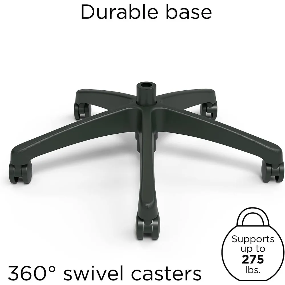 kursi kantor putar mesh ergonomis berwarna hitam - dexley un56946