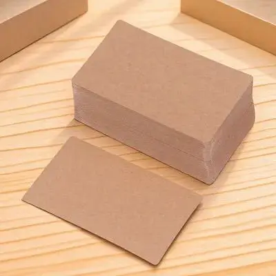 100Pcs Message Cards Kraft Paper Double Sided Memo Pads DIY Gift Tags Wedding Party Name Cards Memo Pads Greeting Card