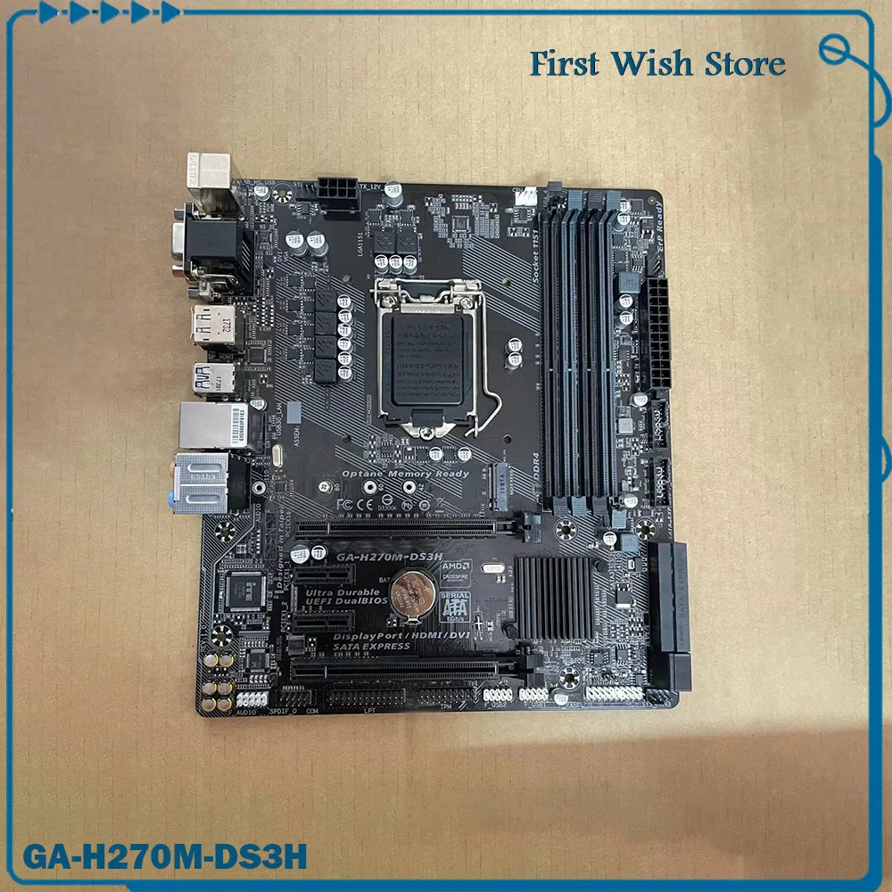 

For G-i-g-a-b-y-t-e motherboard H270 DDR4 6XSATA HDMI DVI-D VGA PCIE3.0 H270M-DS3H GA-H270M-DS3H