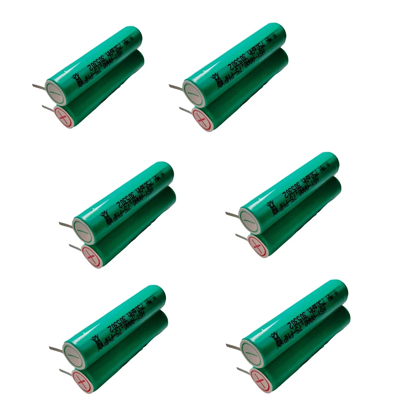 6PCS Replacement Battery for CS-PHX620SL HX6200 series, HX6210, Sonicare Diamond Clean HX6240 4238 118 20588, NMH AAA 2.4V