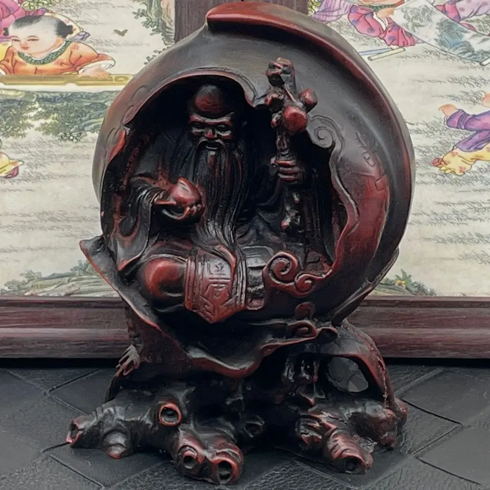 Old Object Collection Resin Antique Old Ornament Handle Birthday Star Statue