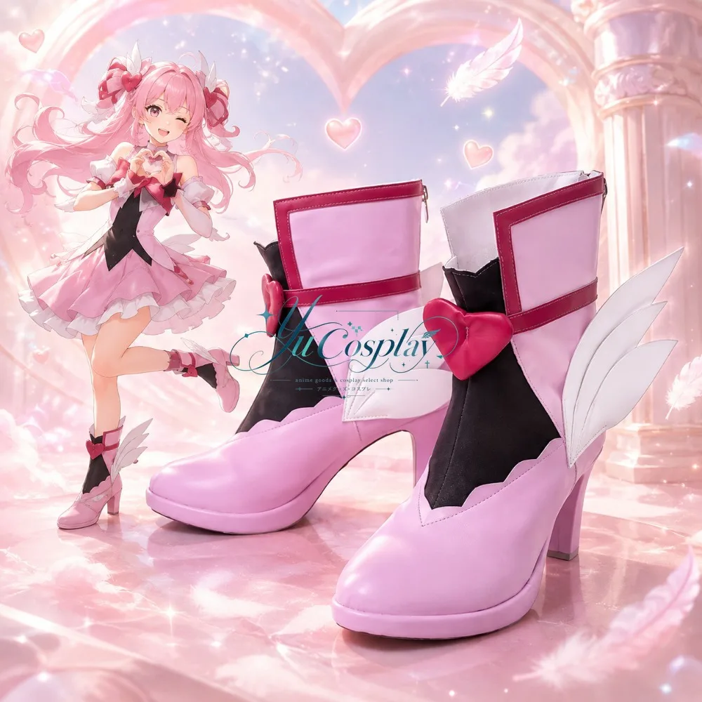 D.Va Magical Girl Cosplay Shoes Character Boots Game Inspired Footwear for Convention Performance