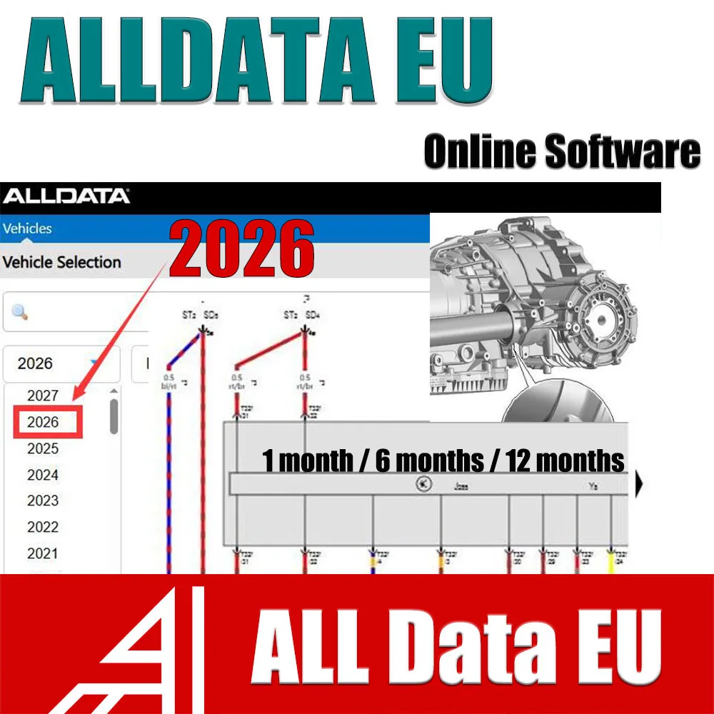 Alldata Repair Software Online Account 2026 Full Version All Data EU Auto Repair Wiring Diagram ALLDATA EU Database for Workshop