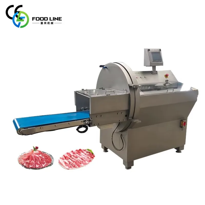 Customized Industrial Bacon Ham Slicing Machine Beef Steak Cutter Meat Slicer Bone Rib Chicken Sausage Cutting Machine