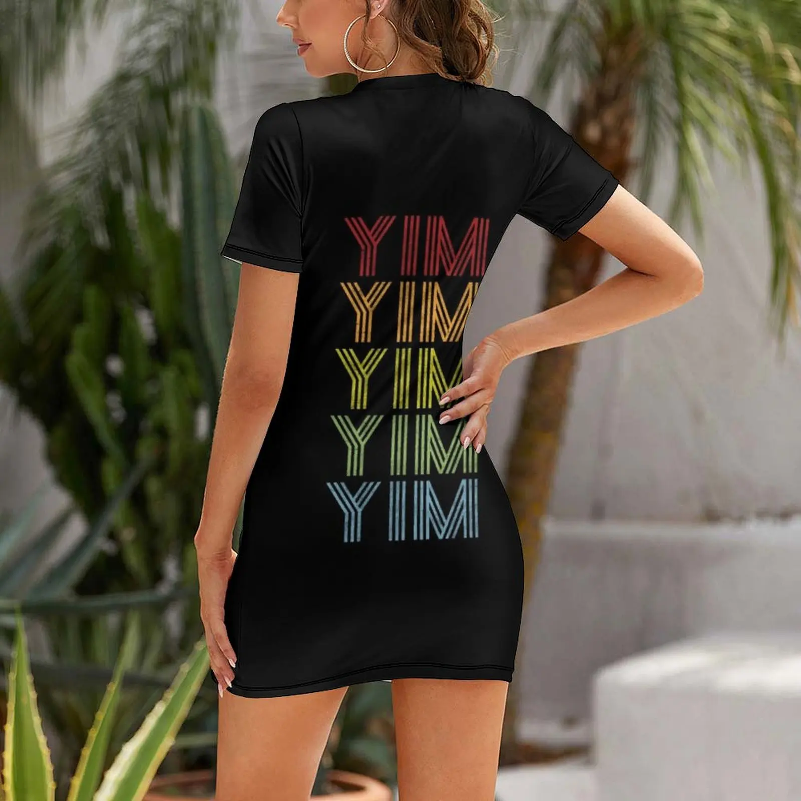 Yim Name T Shirt - Yim Vintage Retro Yim Name Gift Item Tee Short Sleeved Dress clothes for women Dress for pregnant women Dress