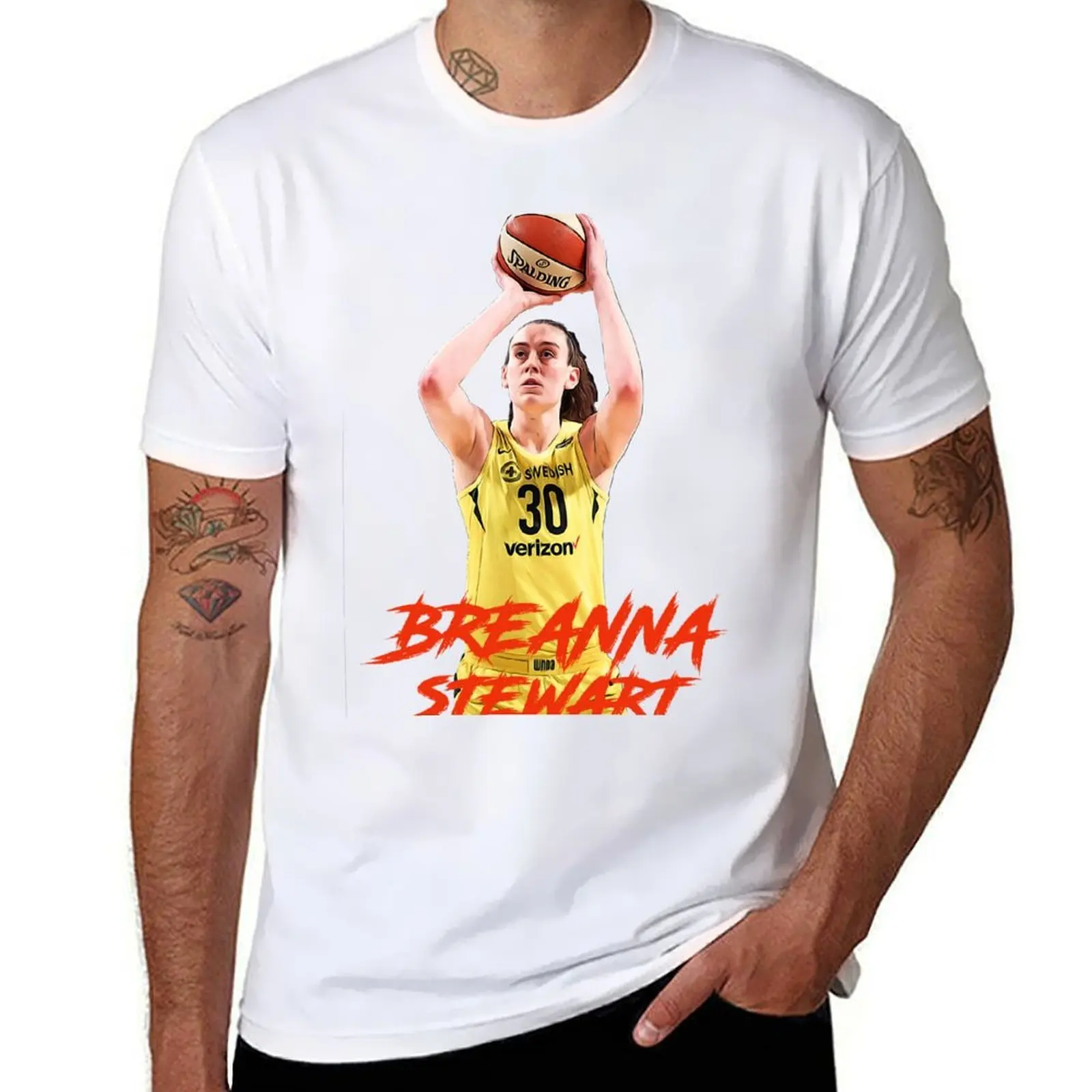

Breanna Stewart Artwork T-Shirt t shirt man casual t shirts for man cotton soft T-Shirt