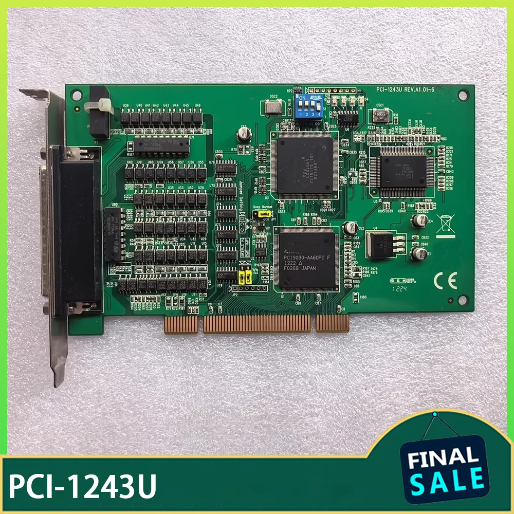 

Карта управления 4-осевым шаговым двигателем PCI-1243U