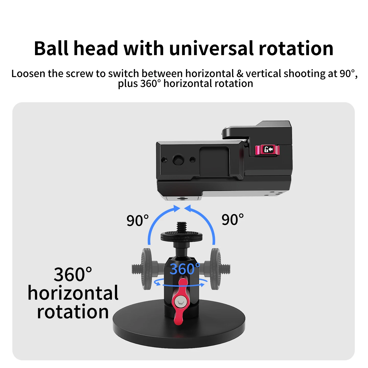 Magnetische Saughalterung für DJI Osmo Pocket 4 Pro Gimbal Aluminium-Käfig Magnetbasis 360° ° Kugelkopf für Metall-Oberflächenhalterung – Detail 8