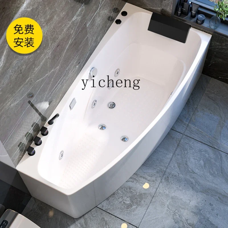 

household bathtub small apartment acrylic surf massage constant temperature deep soaking Japanese bath