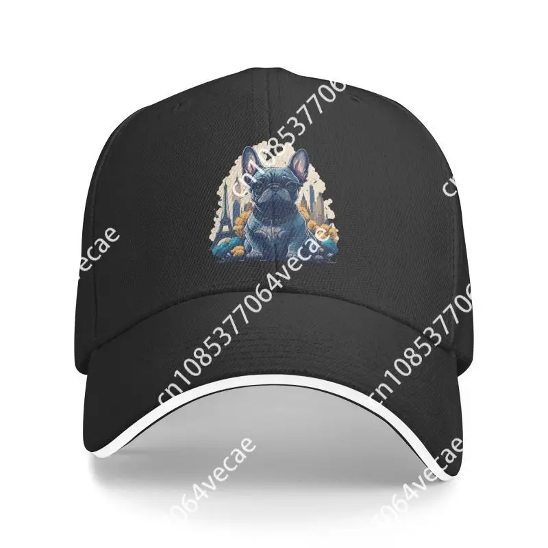 

Бейсболка унисекс для мужчин и женщин, кепка в стиле панк с французским бульдогом, для домашних питомцев, для взрослых, регулируемая, для улицы