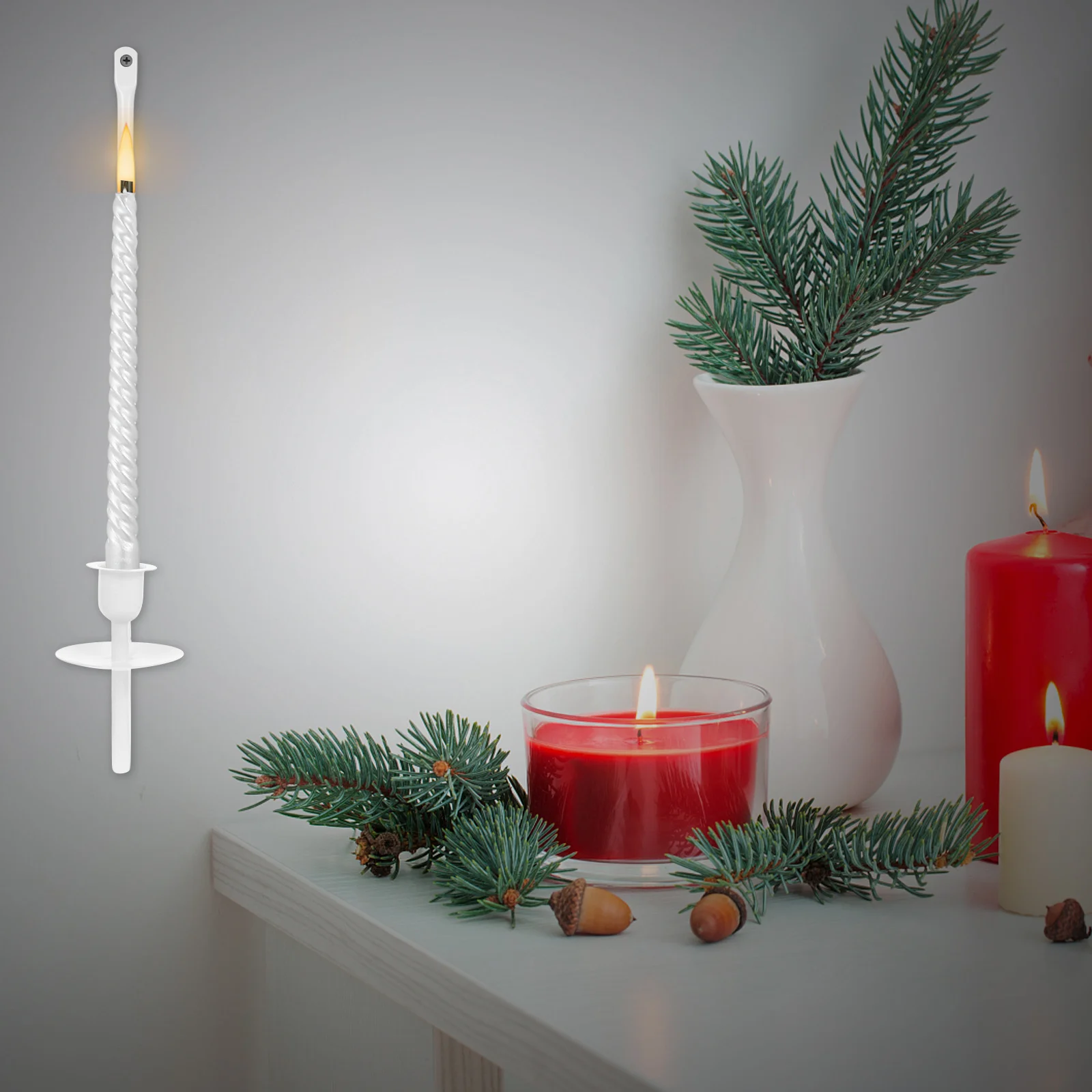 

2Pcs Modern Wall Sconces Metal Artistic Decorative Iron Stand Farmhouse Living Room Fireplace Wedding Metal Wall Sconce