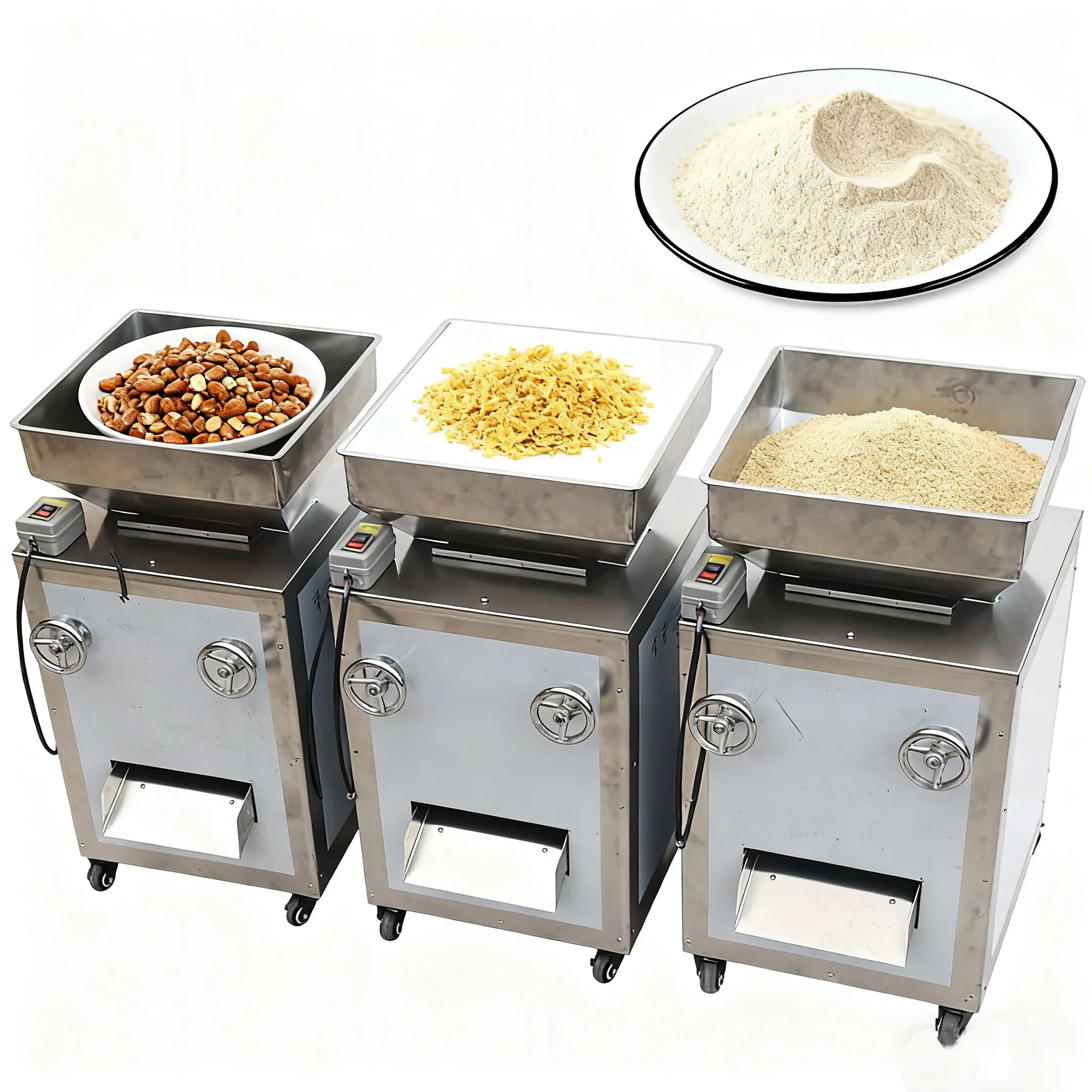 

Small Scale Nuts Cashew Pistachio Cutting Machine Peanut Chopping Machine Hazelnut Nut Crushing Pulverizer Machine