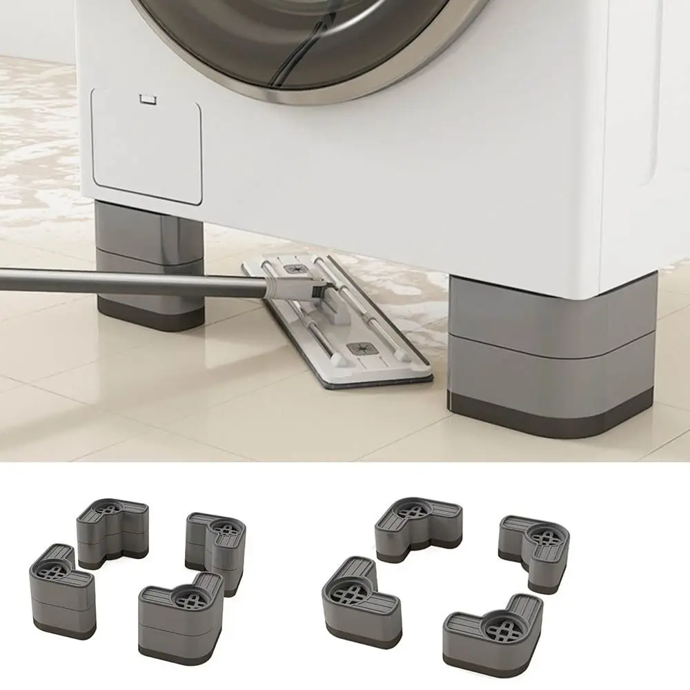 4pcs Shock-absorbing Washing Machine Foot Pad Anti slip Height Increasing Chair Foot Pad Moisture-proof Mute