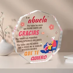 Grandma Gifts from Grandchildren in Spanish, regalo abuela, regalo para abuela, Spanish Grandma Birthday Gifts regalos abuela Ac