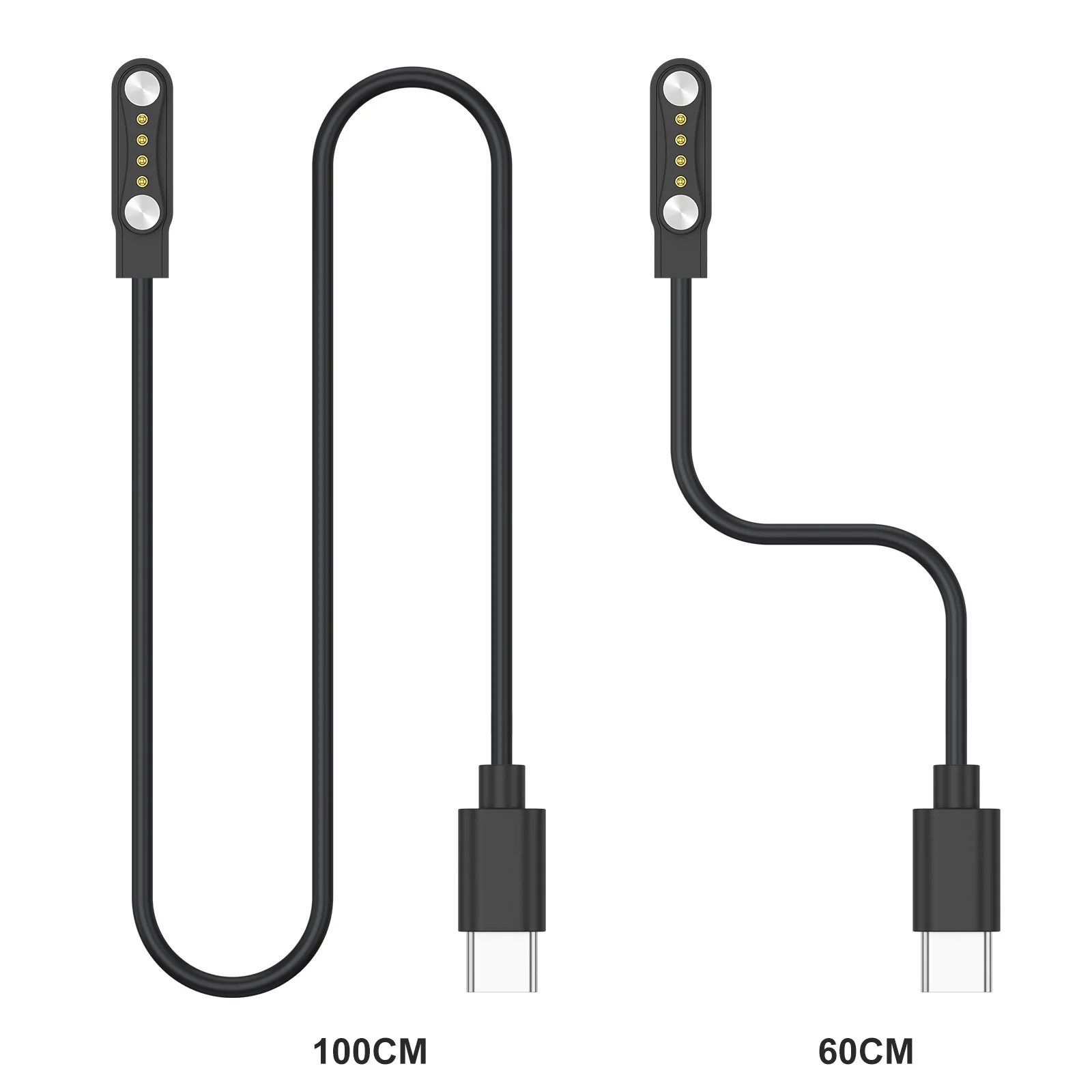 Type C Magnetic Charger Cable For PLAUD Note AI Voice Recorder USB-C Power Cable Black Fast Charging Replacement Accessory