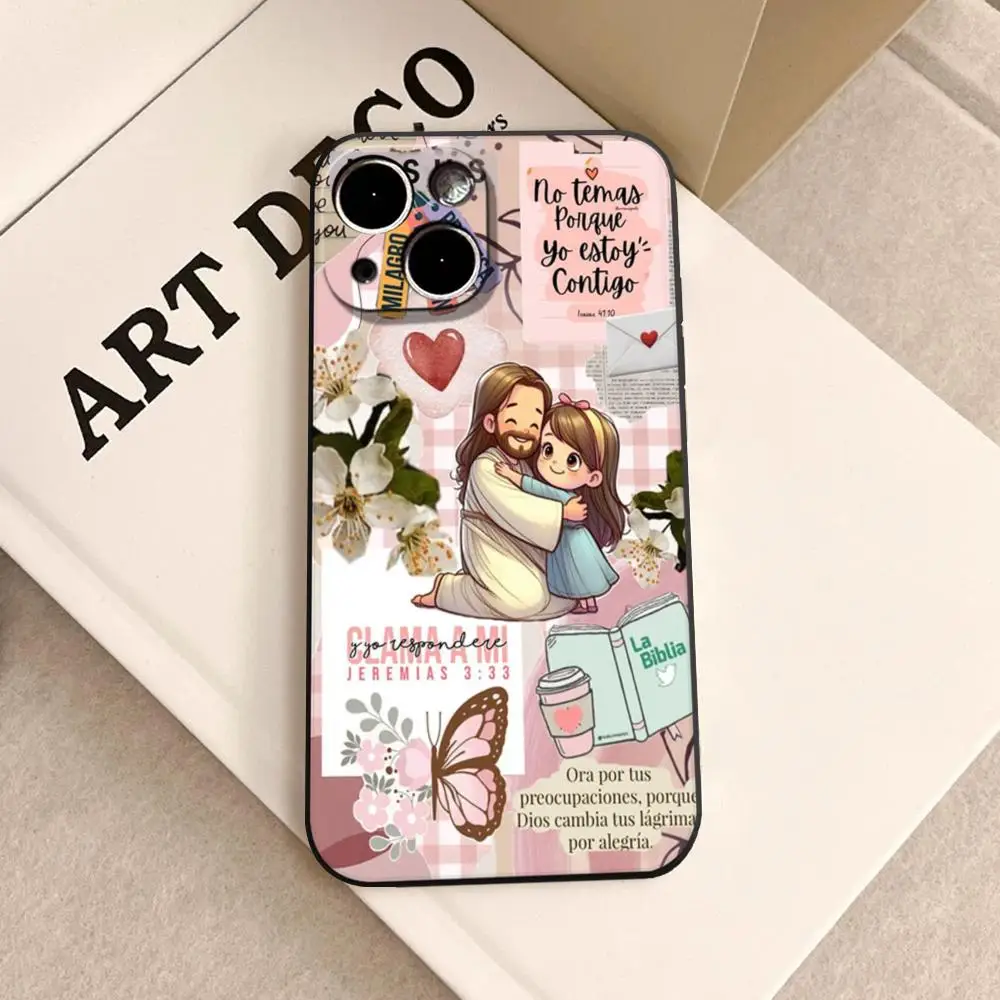 XAXC HD Eine beliebte kreative Handyhülle mit Jesus-Design, kompatibel mit iPhone 17 16 15 14 13 12 11ProMax Plus.