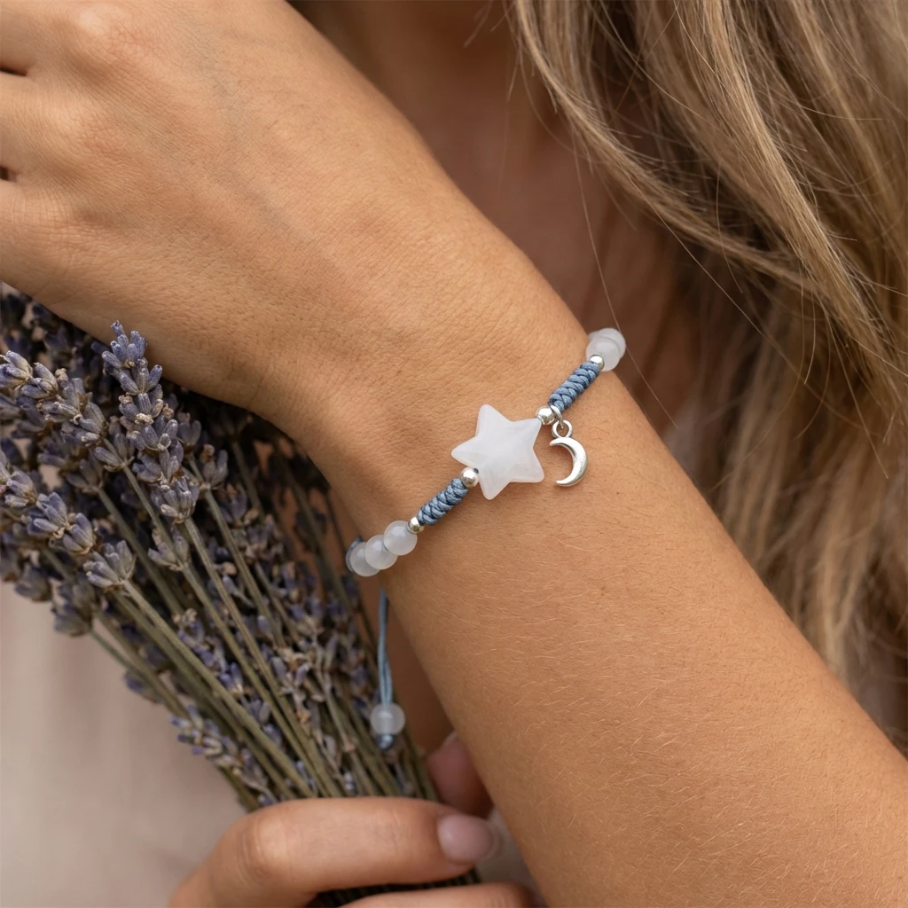 Lucky Cute Star Moon Bestie Bracelet for Women Y2K Aesthetic Woven Rope Friendship Bangle Fashion Accessories Jewelry Gift