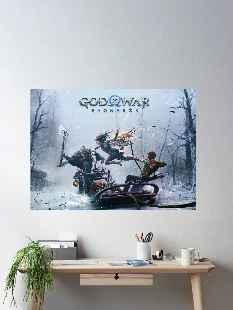 

God of War , Art Print Silk Poster Home Wall Decor