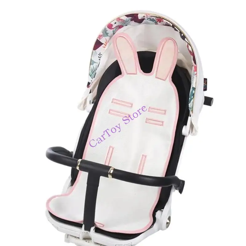 

634F Summer Essential Baby Strollers Mat Cooling Pad Ice Silk Seating Cushion