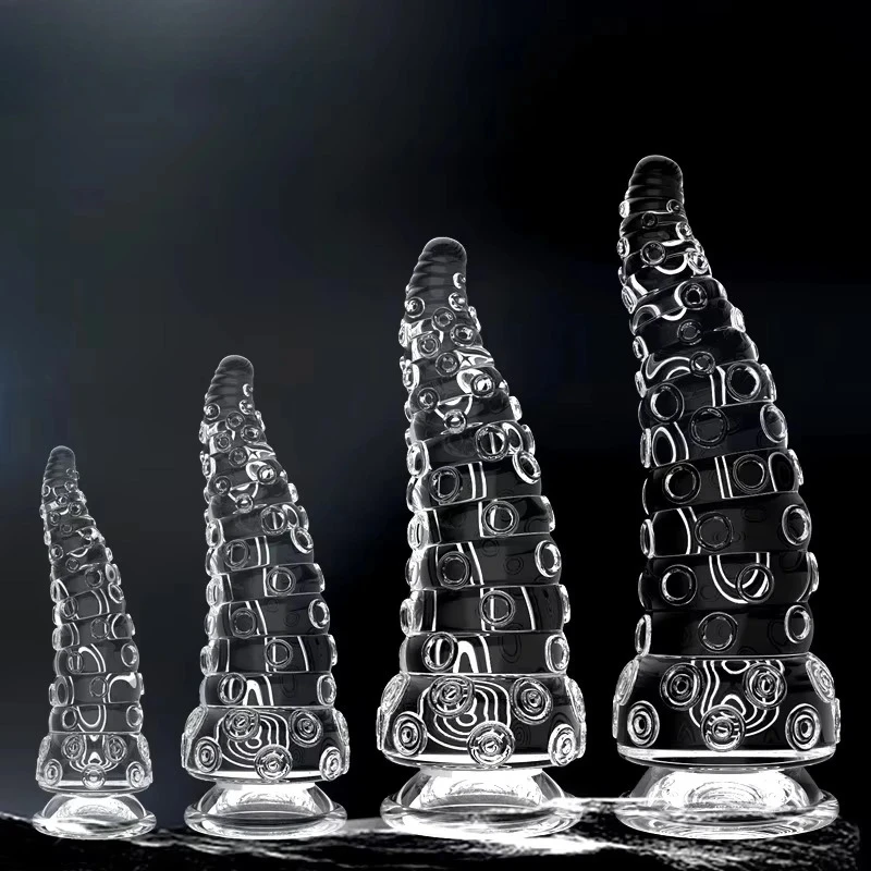 الأخطبوط الغريبة المكونات الشرج مخرطة الشرج المهبل موسع الغريبة ديك بعقب المكونات مع شفط كأس لينة عالية شفافة منتجات جنسية #1