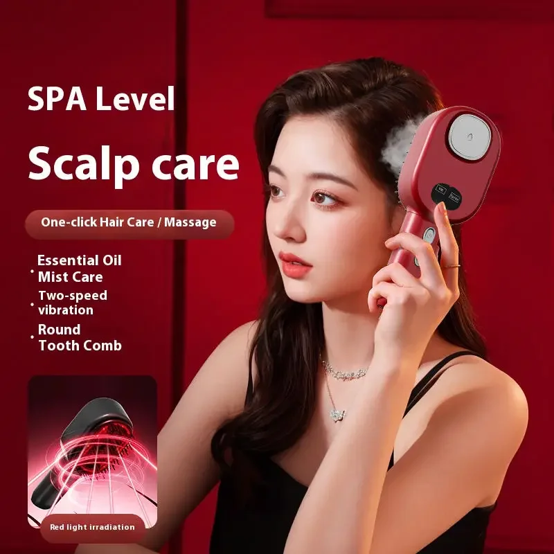 

EMS Vibration Head Massager Brush Anti-Hair Loss Medicine Scalp Oil Applicator