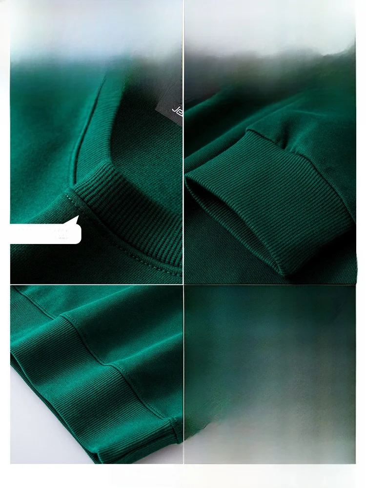 صحيح نسج أوائل الخريف البلوز المرأة ربيع الخريف طويلة Sve جولة Ne أعلى حجم صغير oulder قطرة ملابس خارجية