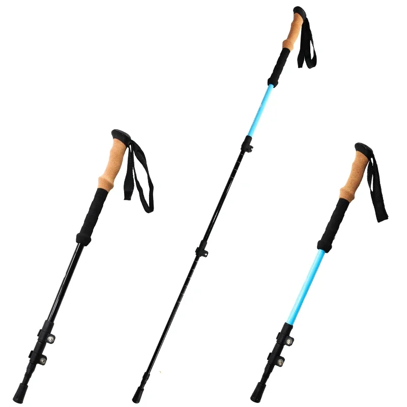 

HOT! Portable Trekking Pole Carbon Fiber Ultralight Walking Stick Climbing Stick Pole Alpenstock