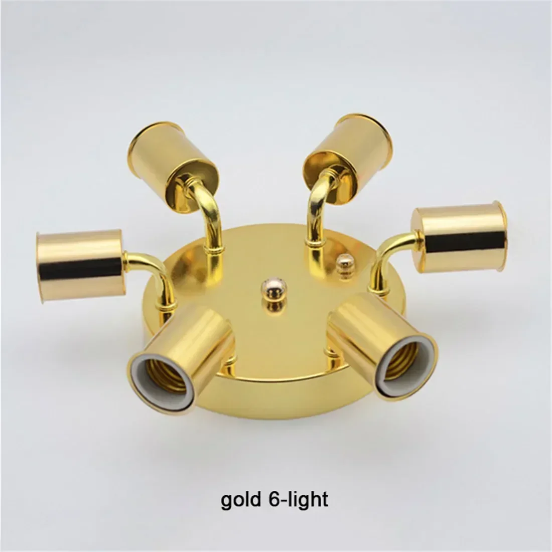 Gold Chrome White Black Minimalist Ceramic Holder E27 Ceiling Lights Simple 3/4/5/6/7/8 Heads  Lighting Fixture