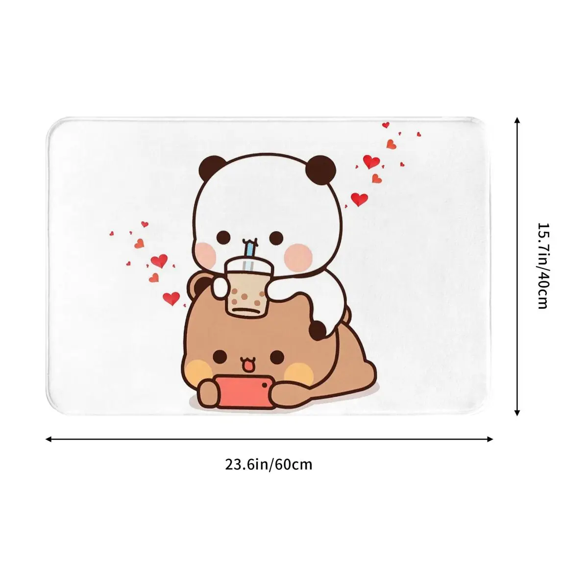 Peach And Goma Bubu Dudu Balloon Doormat Sand Scraping Carpet Rug Kitchen Entrance Home Floor Mat for Bedroom Footpad Mats