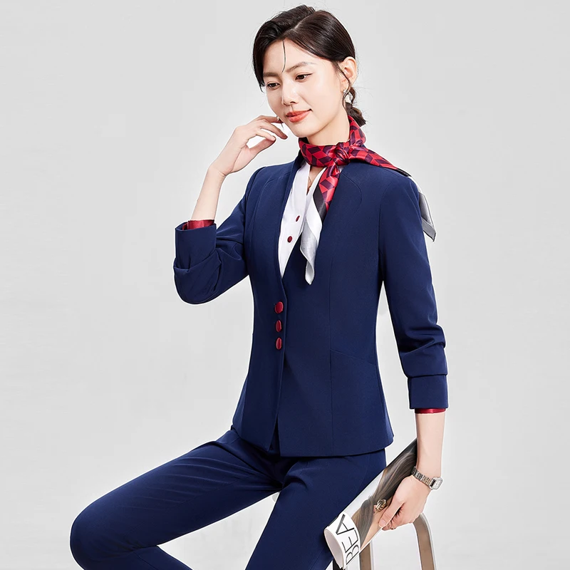 

Formal Elegant Styles Pantsuits with Pants and Jackets Coat for Women Blazers Professional Office Work Wear Career Interview