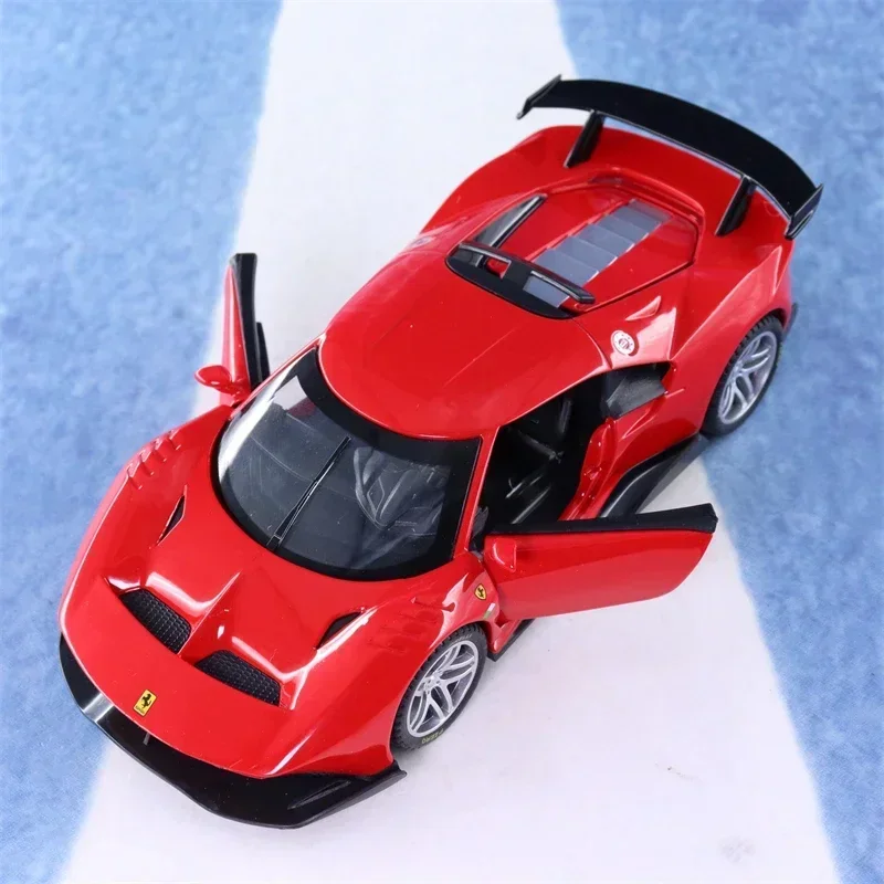 1:32 Ferrari P80C Concept Supercar Metal Racing Diecast Vehicle Alloy Model Car Gift For Children Christmas Toys Boys A389