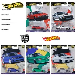 Genuine Hot Wheels Premium Car Culture World Tour Boys Toys 1:64 Diecast  Audi Quattro Alfa Romeo Toyota Supra Volkswagen Gift