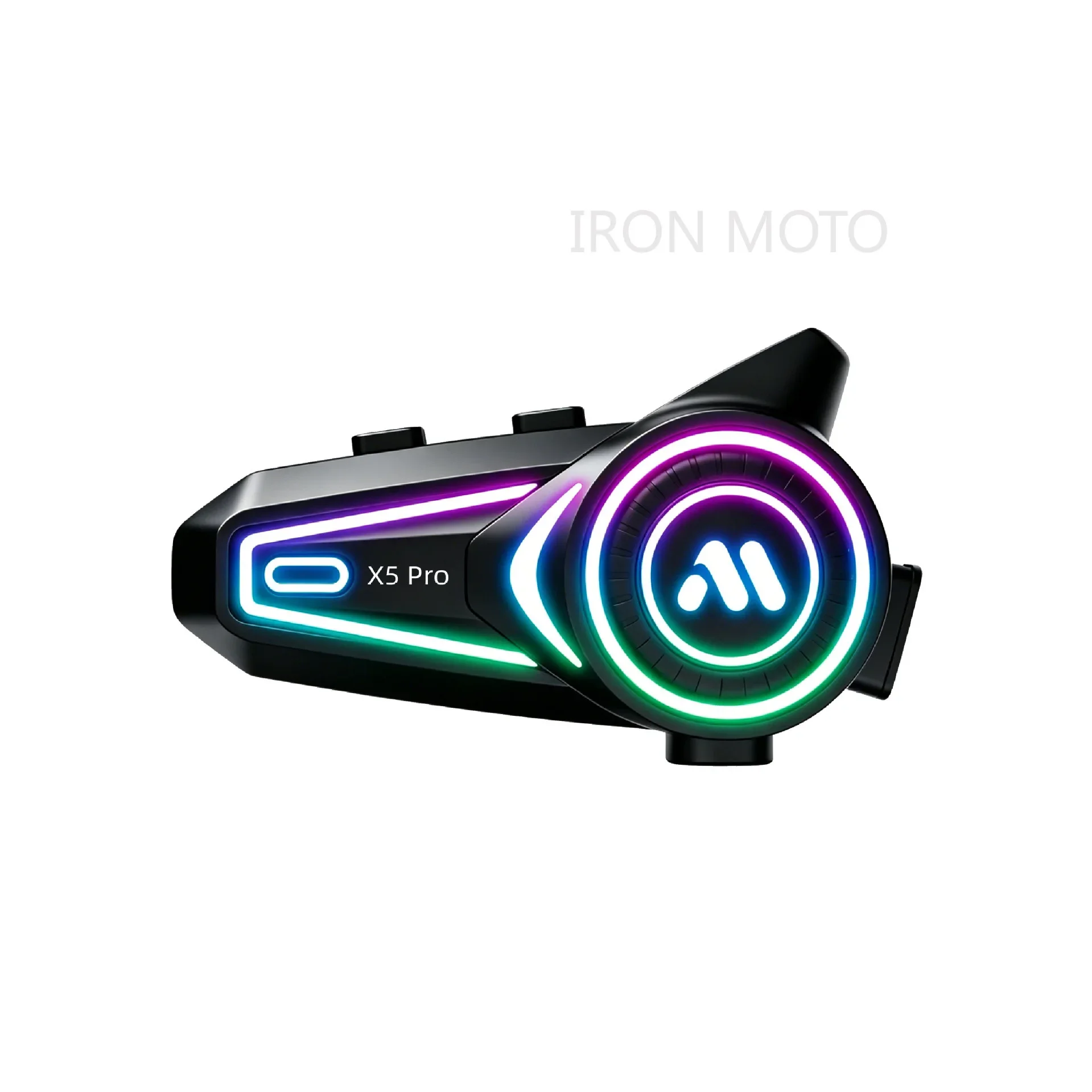 X5Pro Motorcycle Helmet Bluetooth Intercom Headset, 20 Riders Group Talk IP67 Waterproof Dustproof for Motorbike Helmet