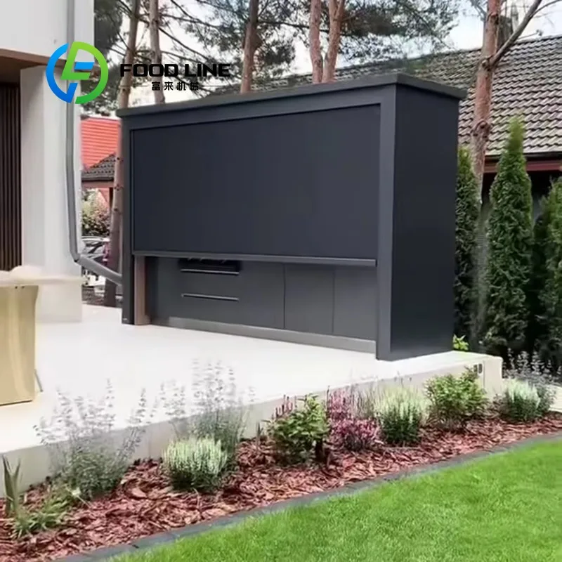 

Customized New Arrivals Waterproof Stainless Steel Outdoor Kitchen Grill with Shed for Garden, Patio & Backyard Gatherings