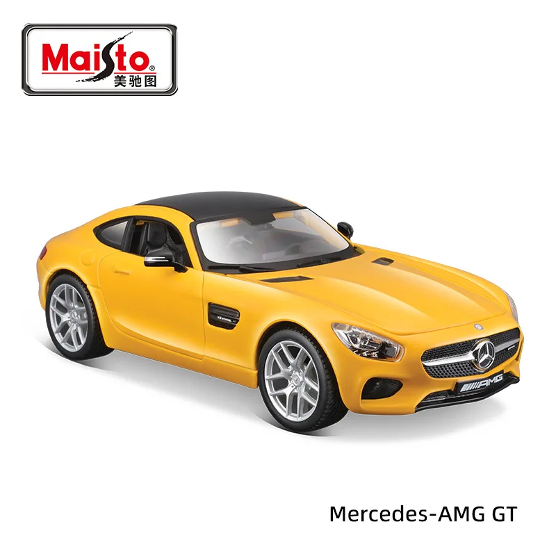 Maisto 1:24 Mercedes-Benz Amg Gt Supercar Simulatie Speelgoedvoertuigen Modellegering Kinderen Trekken Speelgoed Collectie Cadeau Auto Kids