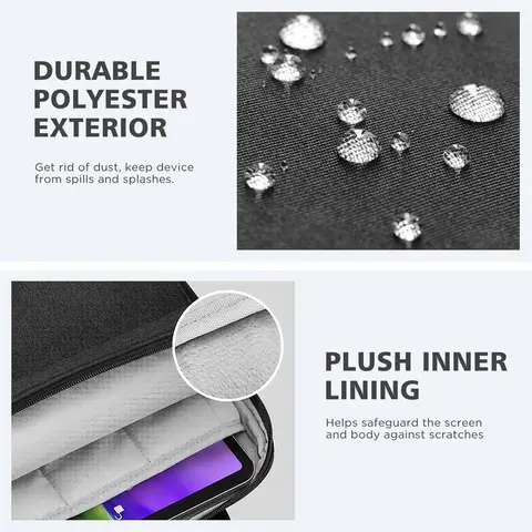 Ny surfplatta axelväska för iPad Air Pro 11 12.9 Air 10.9 surfplatta Samsung bärbar dator laptopväska handväska dubbelfodral 8 best sales iPad Pro 12.9 väska - №2