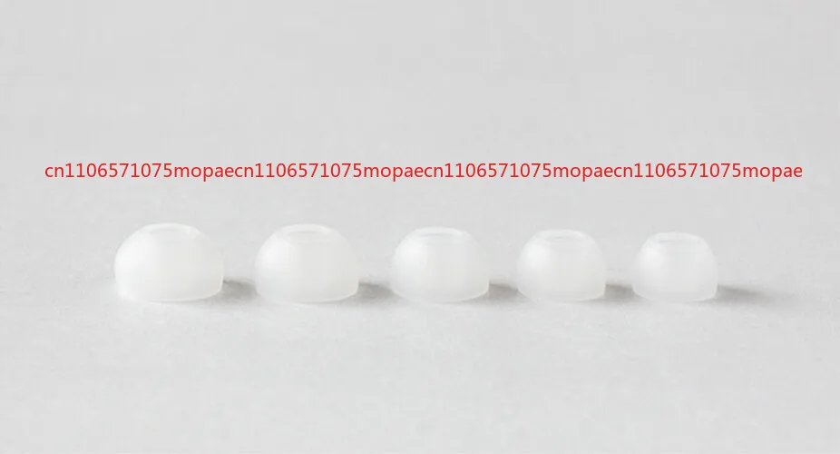 OK 1 Pair White Original Short Earbuds Silicone Covers for TWS Bluetooth EVA2020