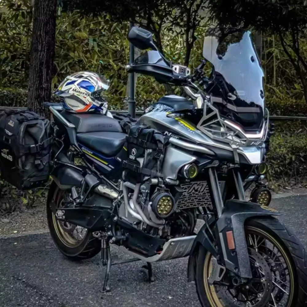 800-MT Motorcycle Windshield Deflector 51/56CM Heightened Windscreen Wind Deflector For CFMOTO 800MT MT800 CF800MT