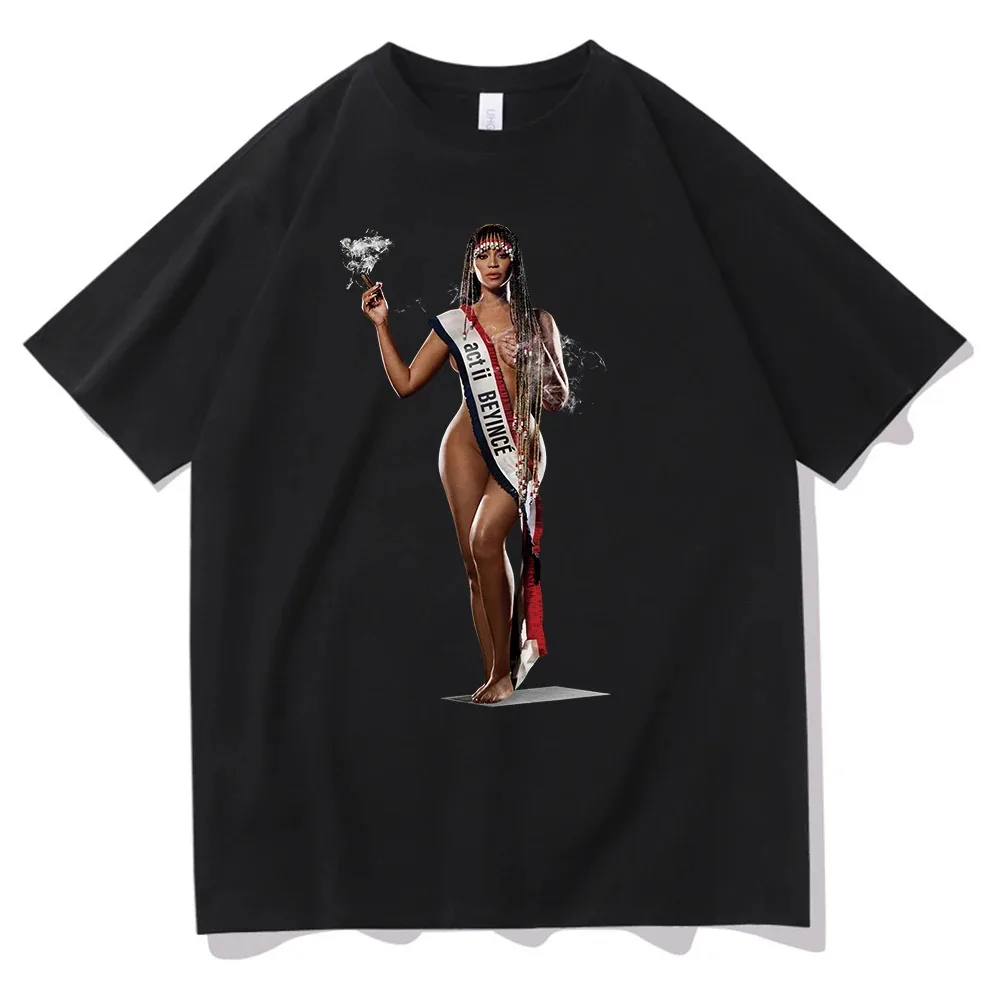 Beyonce Cowboy Carter Ablum T-Shirts Women Man Summer Short Sleeve Shirts Fans Gift Harajuku