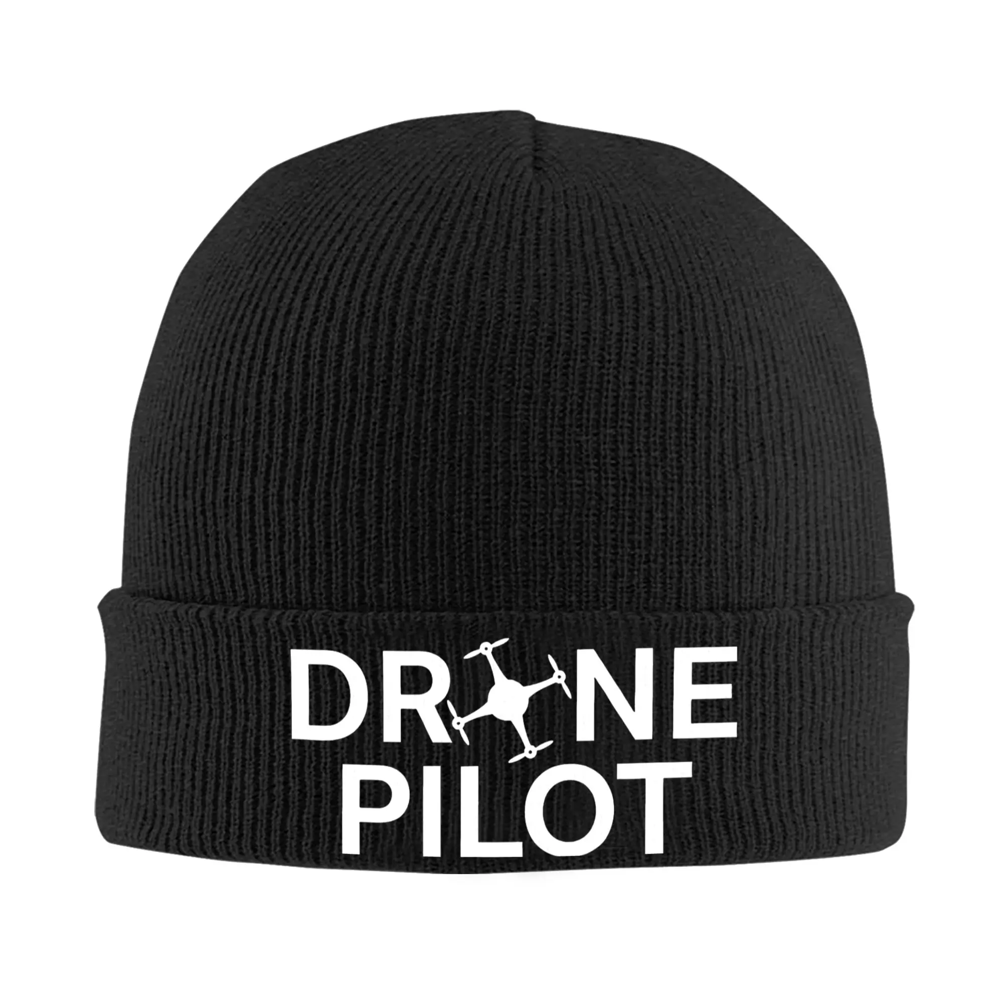 Professional Drone Pilot Knitted Caps for Women Men Beanies Autumn Winter Hip Hop Hats Acrylic Flight Racing Warm Caps