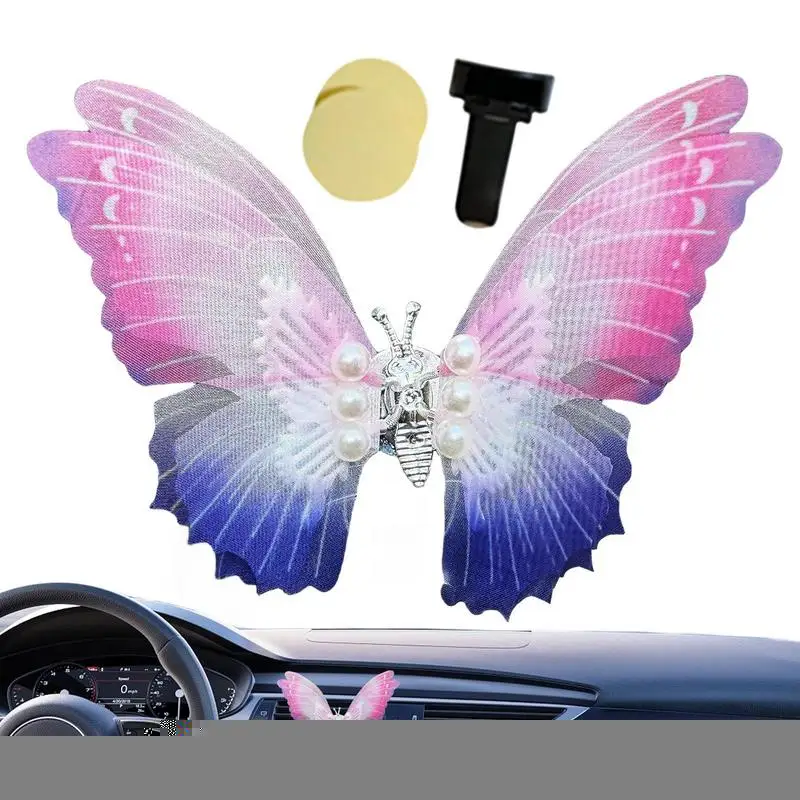 Car Vent Clips Butterfly Clips Car Aroma Diffuser For Air Vent Reusable Car Perfume Air Outlet Clip Vent Accessories For Cars