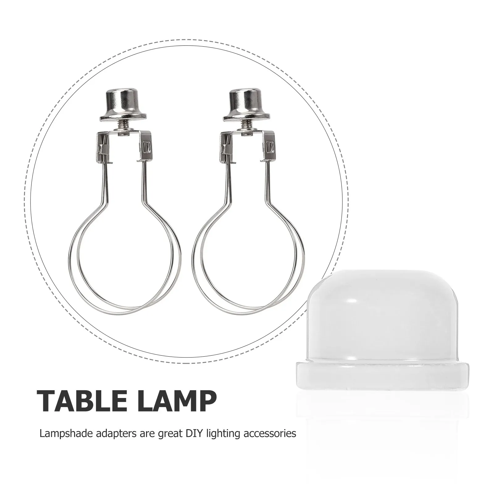 

Набор из 8 металлических держателей для абажуров, фурнитура для светильников, крепления для лампочек, адаптеры для настольных, прикроватных ламп и светильников DIY