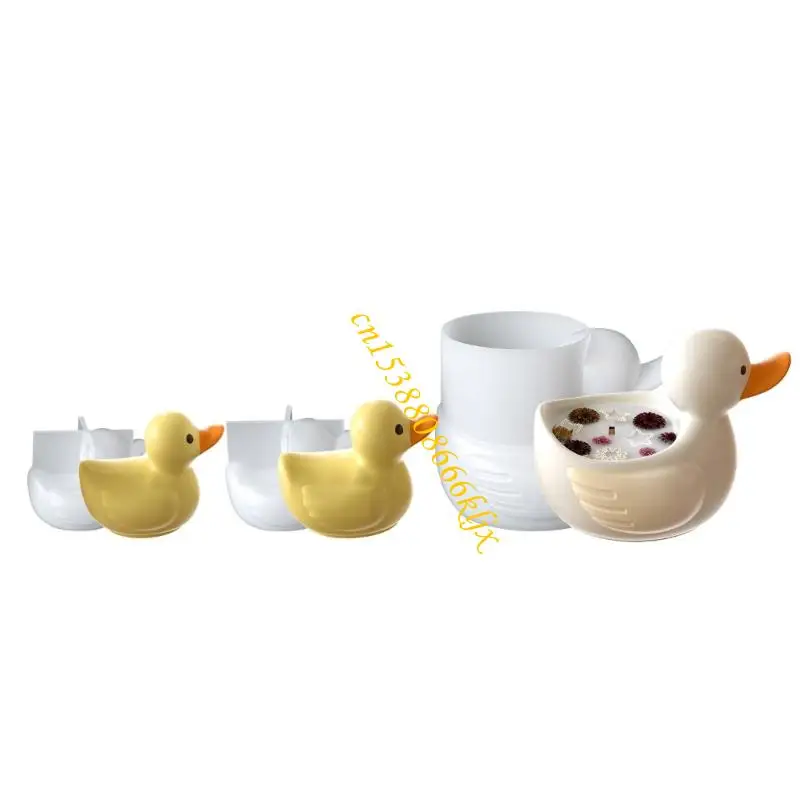 ملحق منزلي من السيليكون المرن لحاملي شمعة البط المزخرفة 066C #1