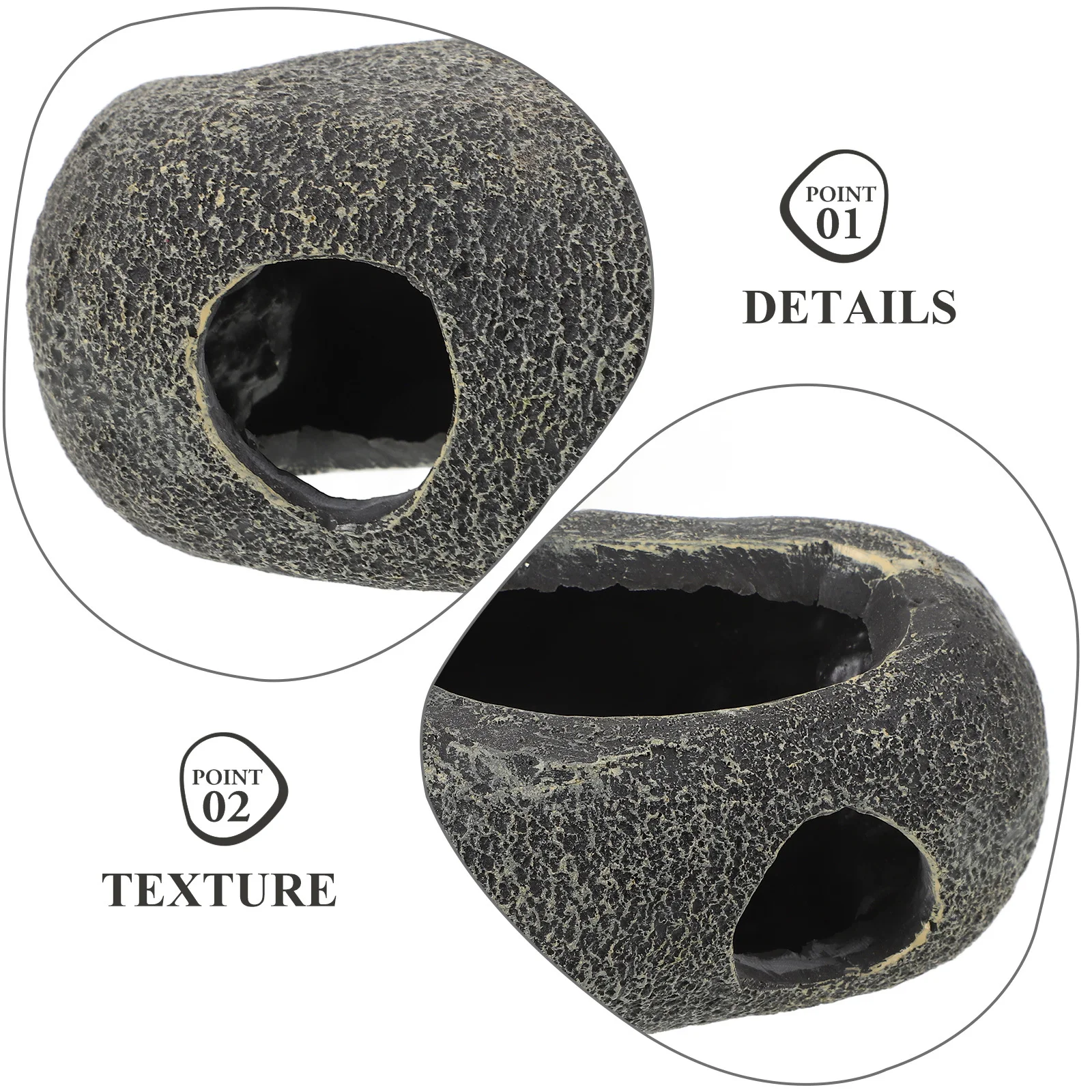 

Fish Hideout Cave Pottery Clay Exquisite Durable Aquarium Landscaping Shrimp Hideaway Decorative Fish Tank Aquarium Hideaway