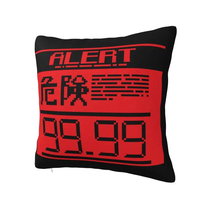 Metal Gear Solid Alert Mode English Cushion Cover 45x45cm Soft Video Game Throw Pillow for Sofa Square Pillowcase Decoration