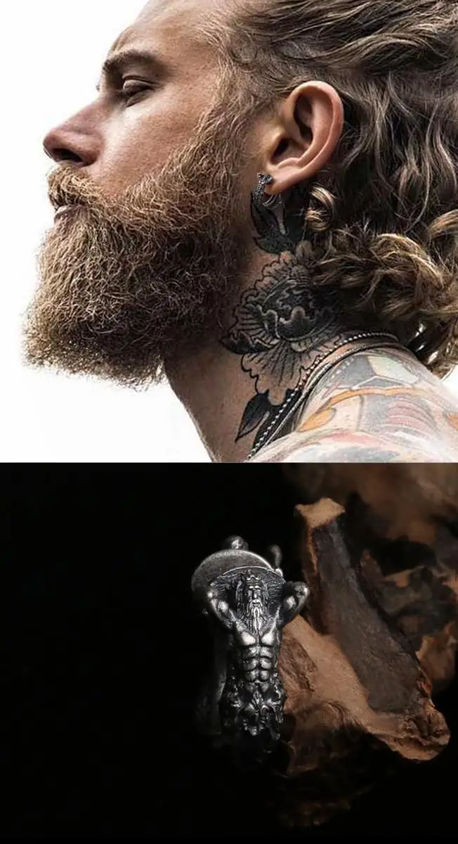 New 2023 Retro Personality Mermaid Earrings Earrings Unisex Hip-hop Punk Earrings Banquet Jewelry Accessories Gift