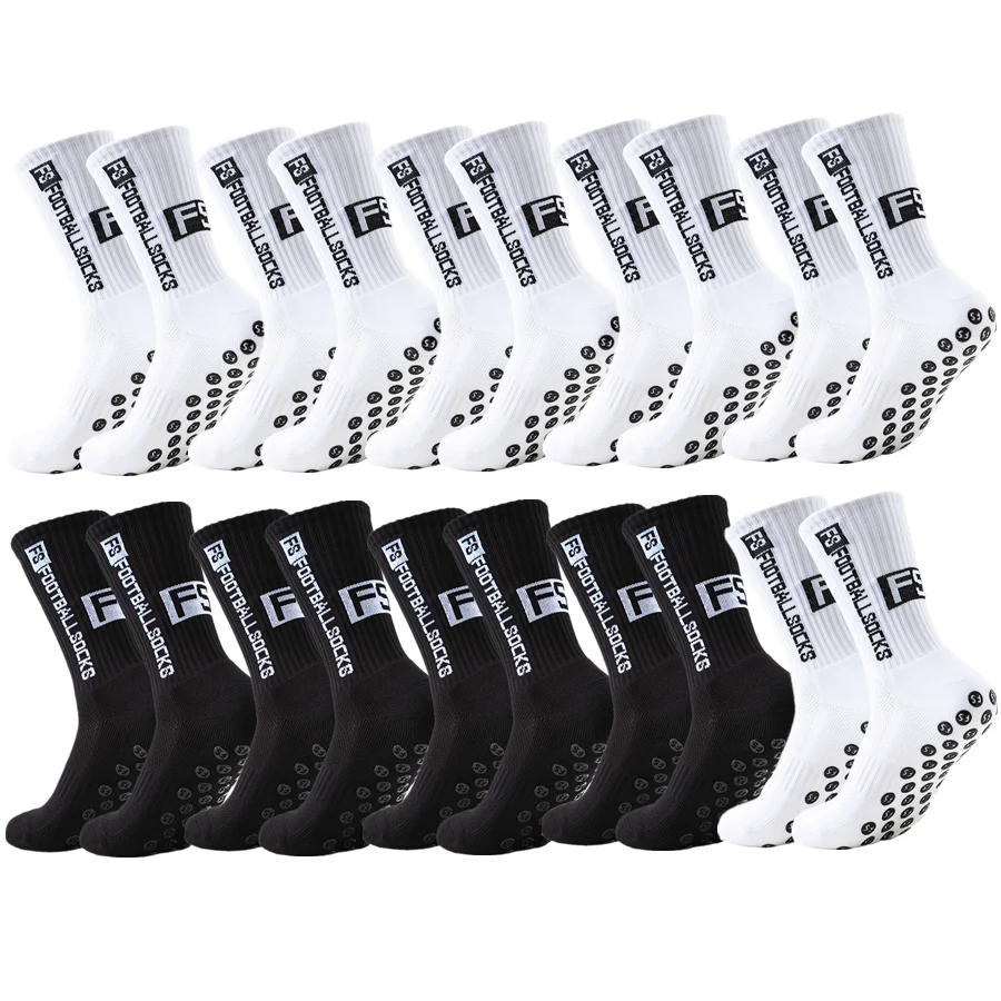 10 Paar Unisex-Anti-Rutsch-Socken für Rugby und Baseball, professionelle, atmungsaktive, stoßfeste Sportsocken mit Handtuchboden