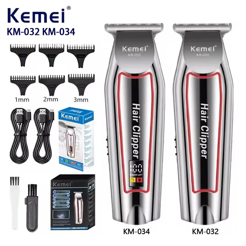 KEMEI KM-032 KM-034 Profession Hair Trimmer Electric Beard Trimmer For Men Hair Clipper Hair Cutter Machine Hair Cut Grooming