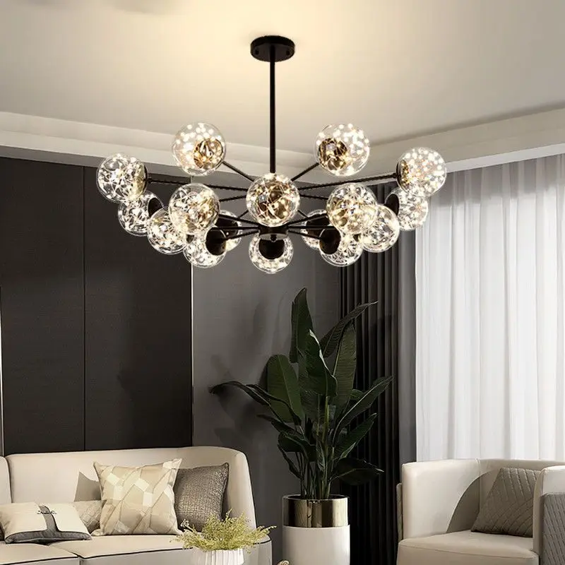 

Nordic living room lamp modern minimalist chandelier creative dining room bedroom lamp light luxury hall lamp